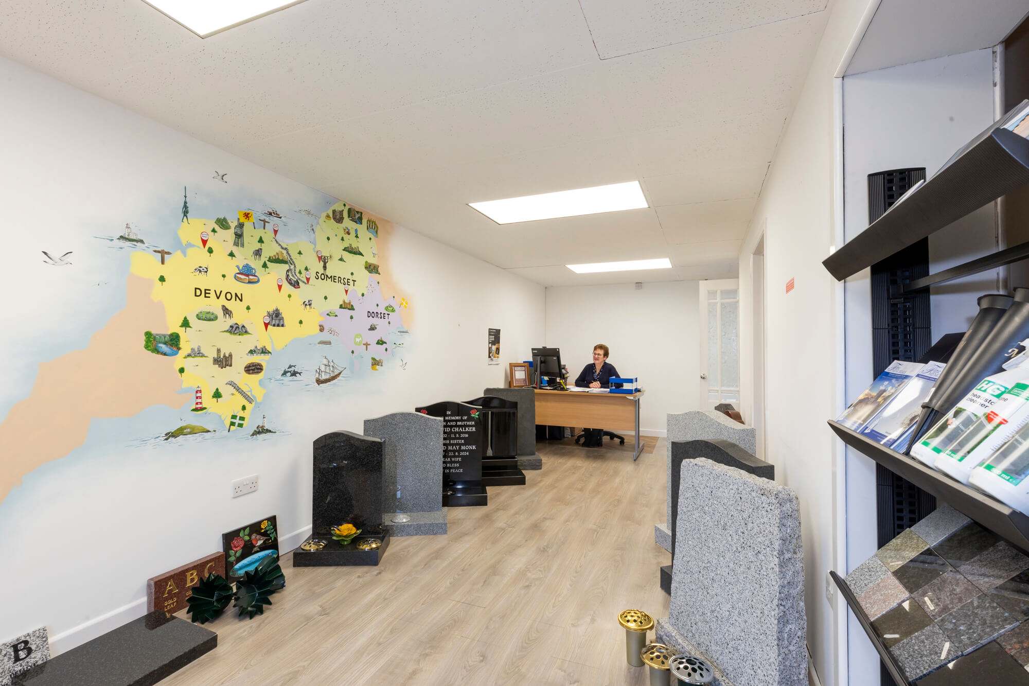 Fine Memorials Taunton Interior - Cheyne Walk. BRAMM Accredited Headstones and Memorials in and around Taunton, Somerset