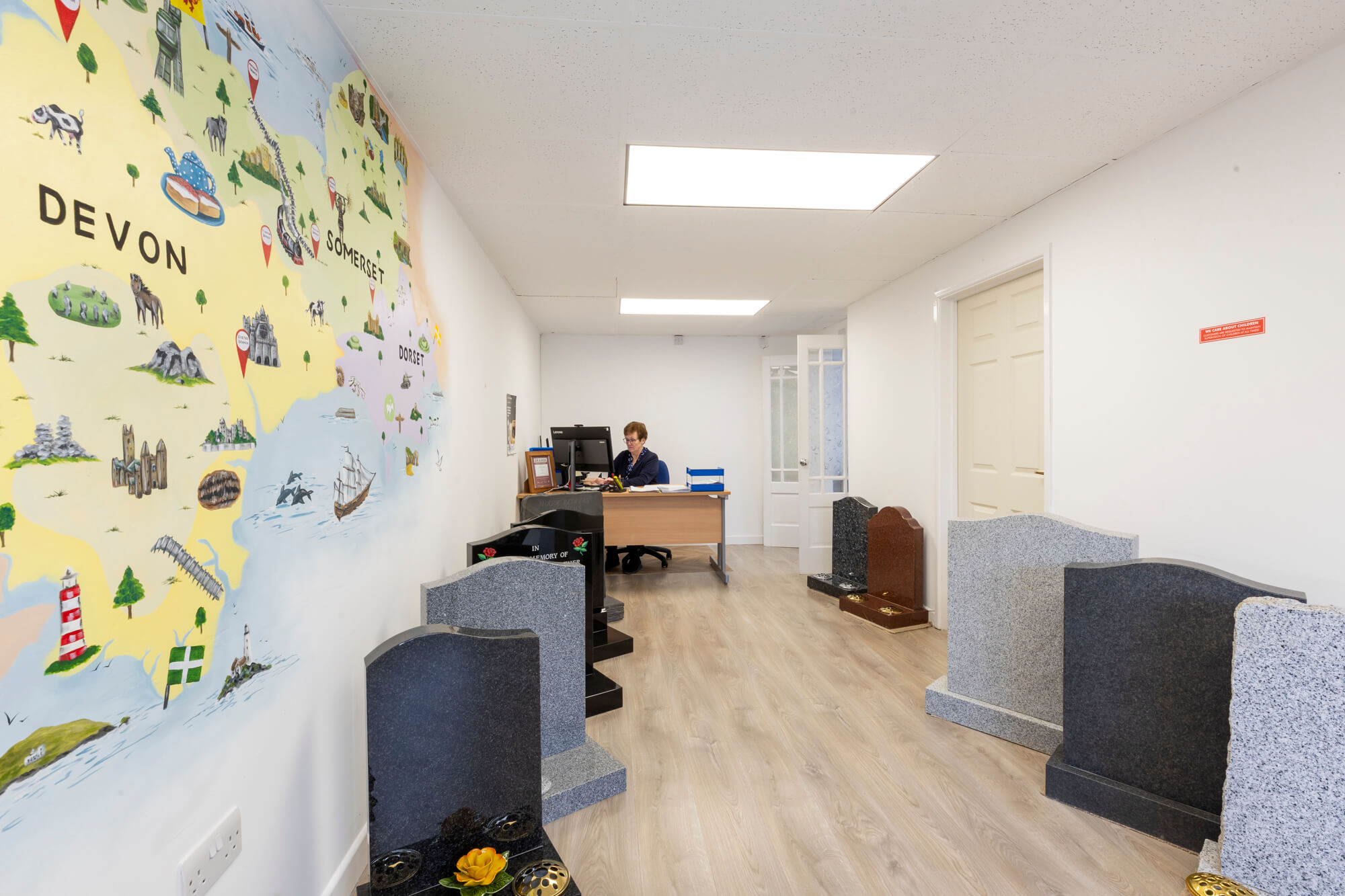 Fine Memorials Taunton Interior - Cheyne Walk. BRAMM Accredited Headstones and Memorials in and around Taunton, Somerset