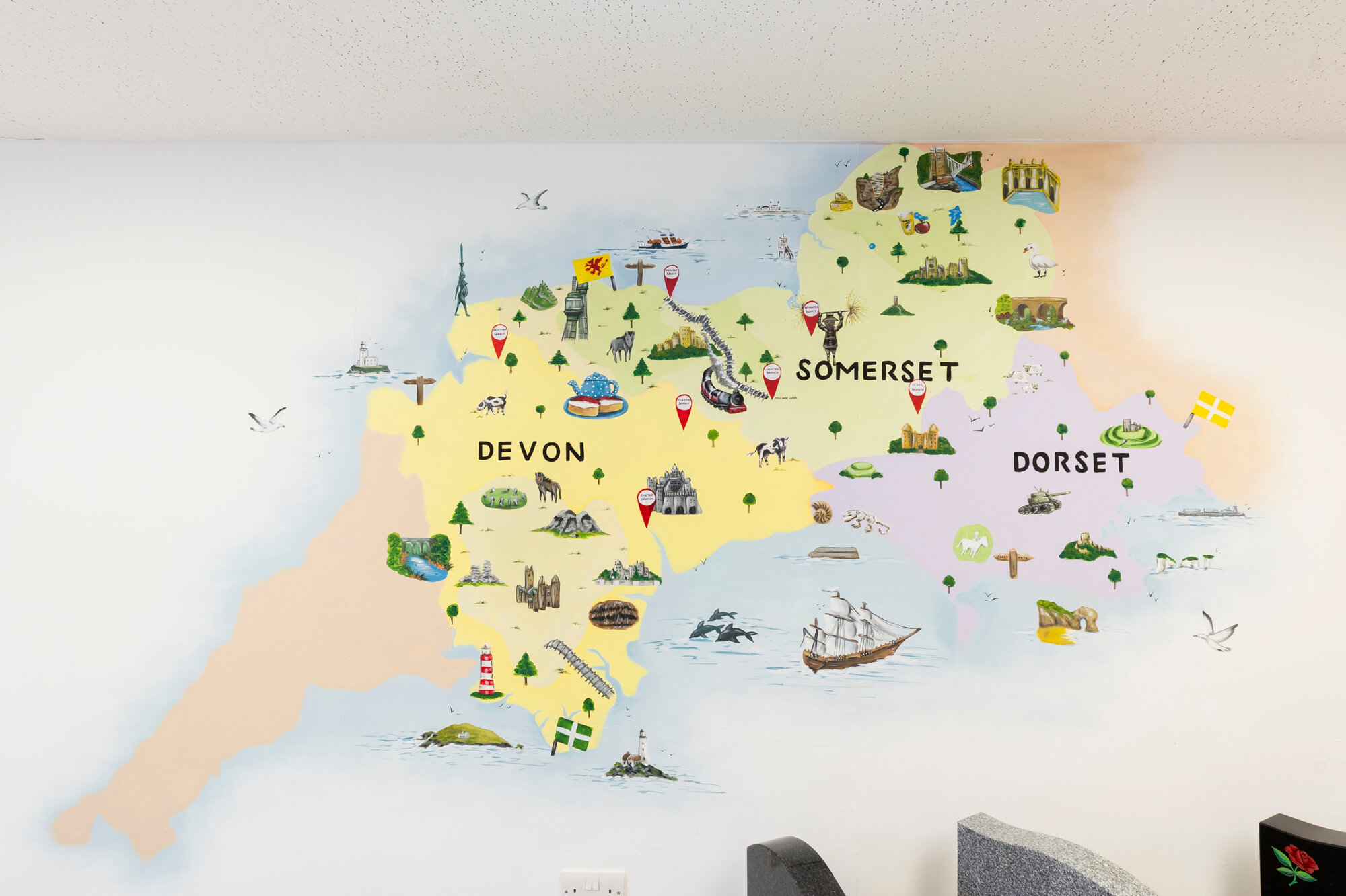 Fine Memorials Taunton Interior - Cheyne Walk. BRAMM Accredited Headstones and Memorials in and around Taunton, Somerset