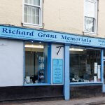 Exterior photograph of Fine Memorials in Tiverton, supplier of headstones and gravestones around Tiverton and Exmoor