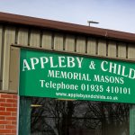 Exterior photograph of Appleby & Childs Fine Memorials in Yeovil, supplier of headstones and gravestones around Yeovil, Somerset, Devon, Wiltshire and Avon