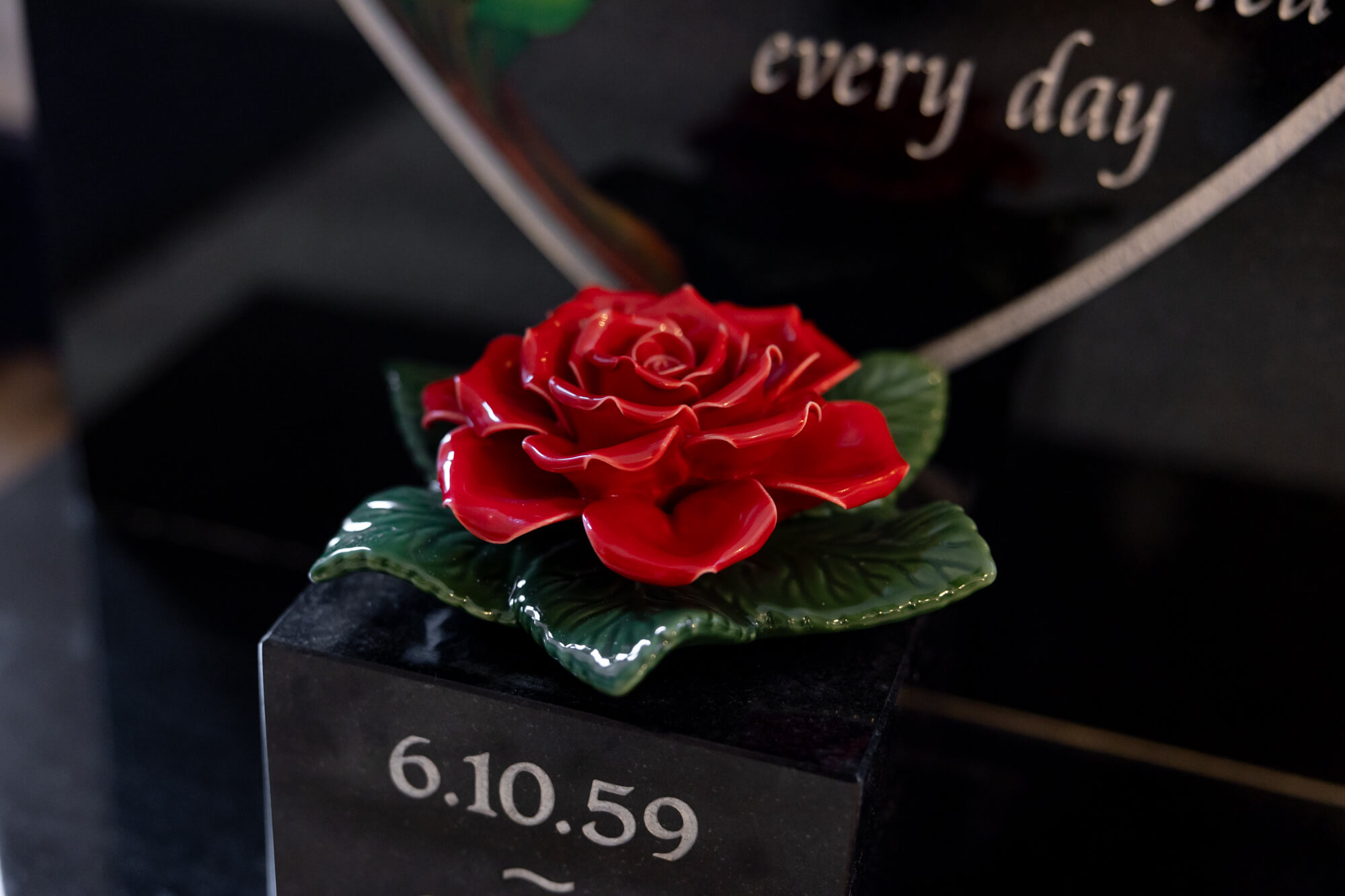 Minehead Fine Memorials Interior. Providing memorial stone masonry, Cremation Memorials aand headstones