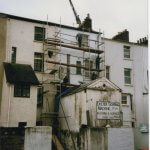 New roof on Fine Memorials Exeter location around 1996.